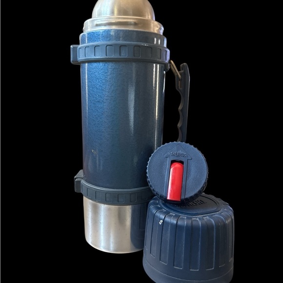 Thermos Blue and Silver Insulated Flask - Picture 7 of 8